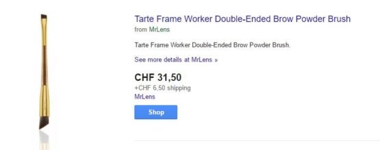 Tarte Frame Worker Double-Ended Brow Powder Brush