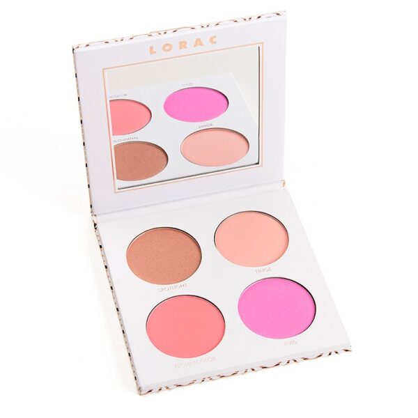 Lorac Cue the Confetti Highlighter & Blush Palette with Brush
