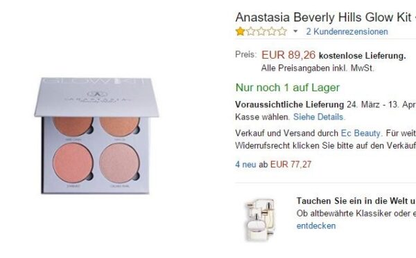 Anastasia Beverley Hills Glow Kit Palette "Sun Dipped"
