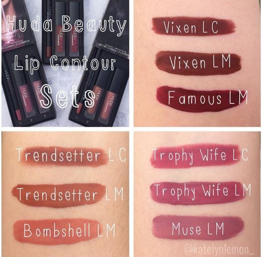 Huda Beauty Lip Contour Set - Trophy Wife