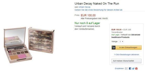 Urban Decay Naked on the Run Palette Set