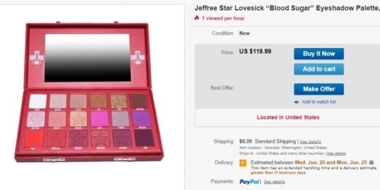 Edit: Jeffree Star Cosmetics Blood Sugar Palette