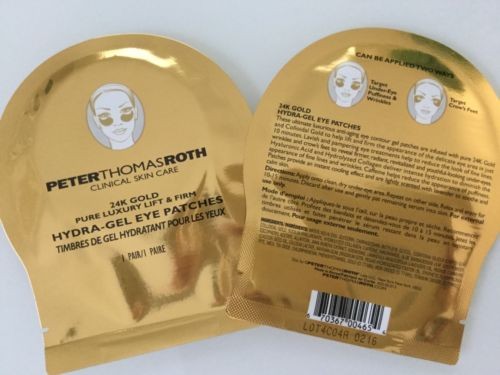 Lot of 2 Pairs! Peter Thomas Roth 24 K Gold Hydra-Gel Eye Patches