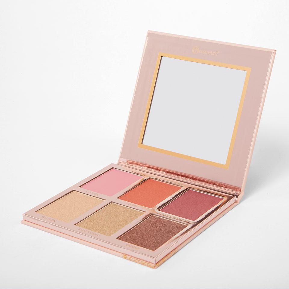 BH Cosmetics Blushing in Bali Blush and Highlighter Palette – Bild 3