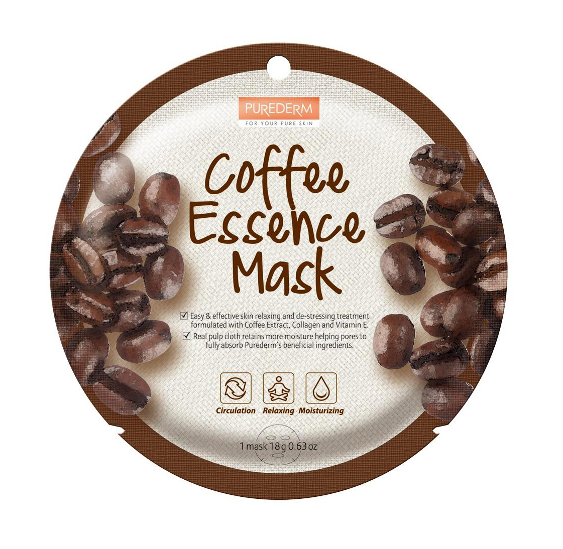 Purederm Sheet Mask - Coffee Essence Mask