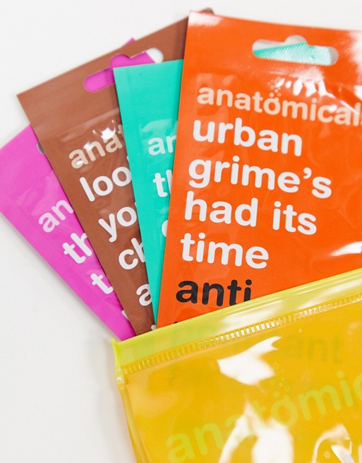 Anatomicals Make Your Skin Grin - 4 Face Happy Face Masks – Bild 2