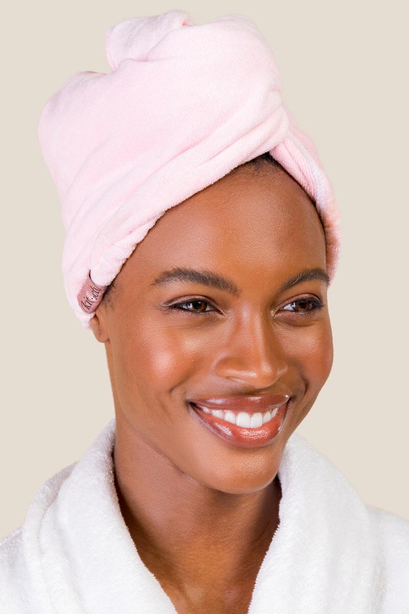 Kitsch Microfiber Hair Towel - Blush Pink – Bild 6