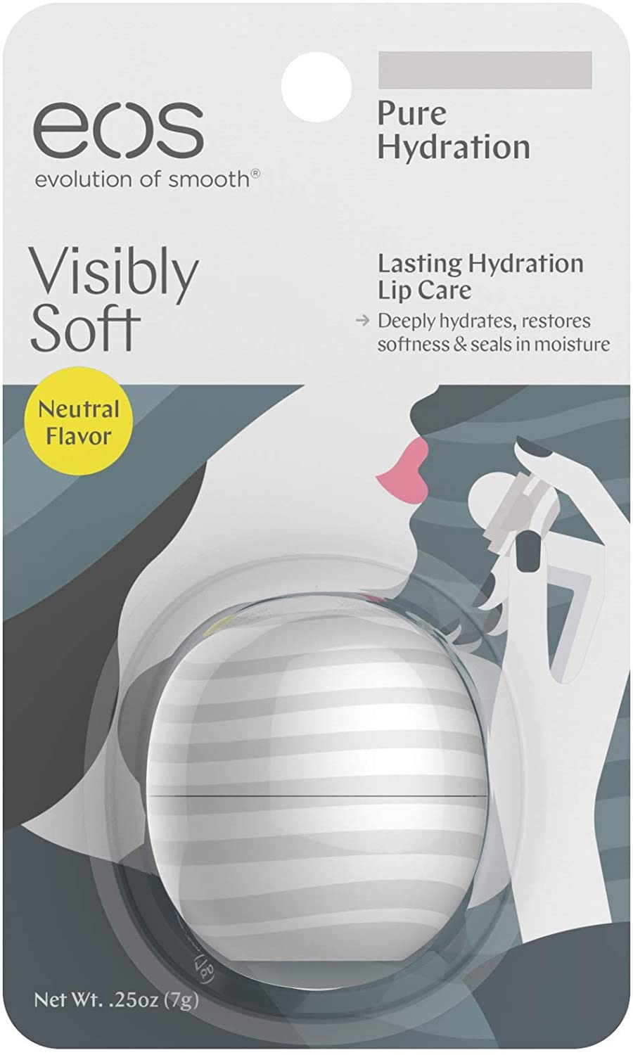 EOS Lip Balm Visibly Soft Pure Hydration – Bild 3