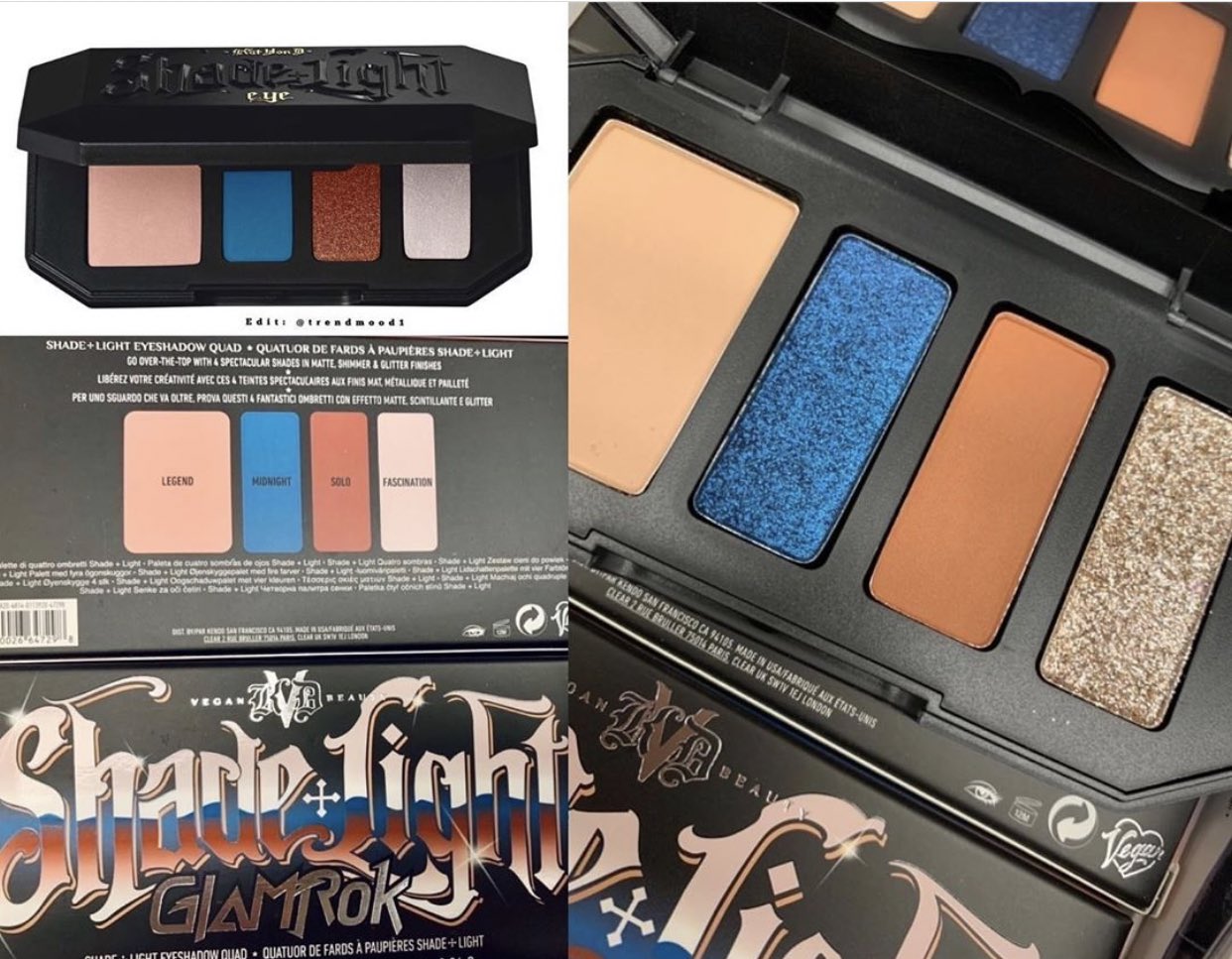 Kat Von D Kitten Mini Glamrok Shade + Light Eyeshadow Quad – Bild 5