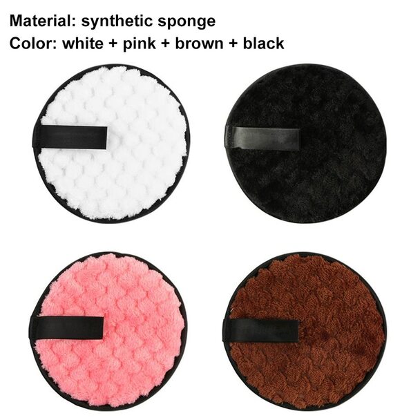 Reuseable Makeup Remover Pads Microfiber Face Cleanser - White – Bild 3