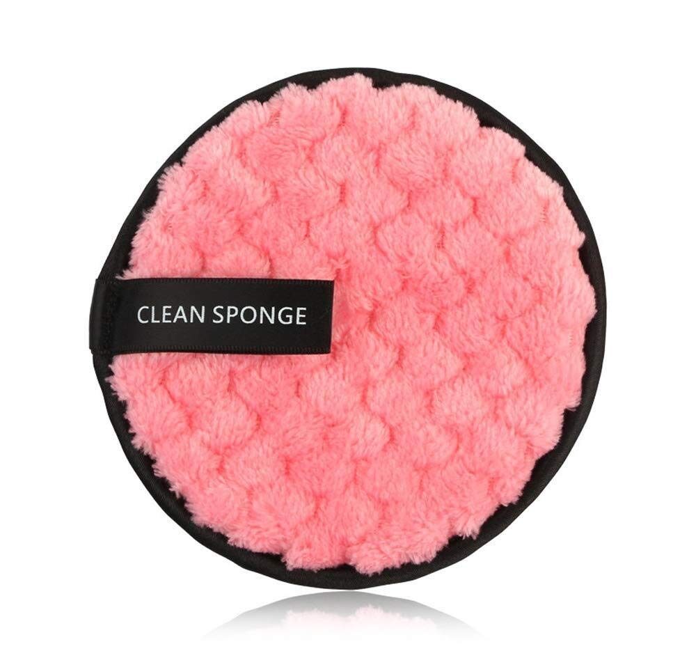 Reuseable Makeup Remover Pads Microfiber Face Cleanser - Pink