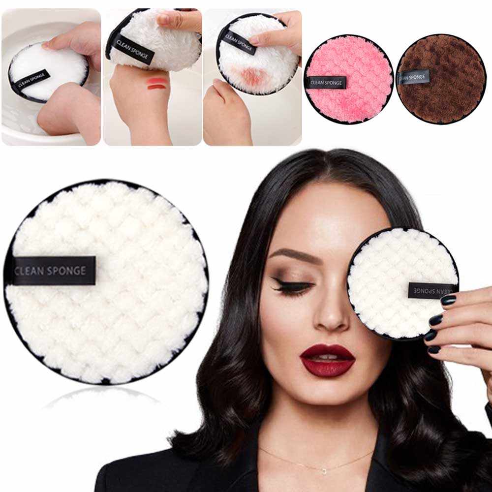 Reuseable Makeup Remover Pads Microfiber Face Cleanser - Brown – Bild 5