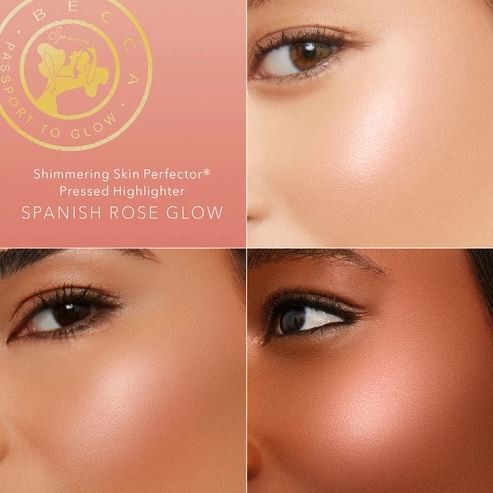 Becca Shimmering Skin Perfector Pressed Highlighter - Spanish Rose Glow – Bild 8