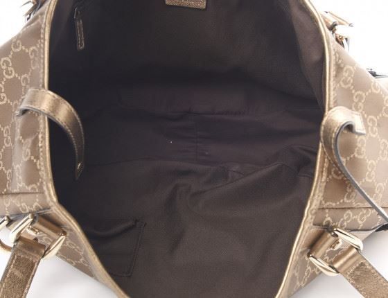 GUCCI Monogram Abbey Bronze Shoulder Bag – Bild 5