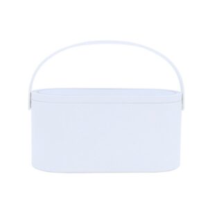 3 in 1 Beauty Travel Case With LED Light Mirror - White