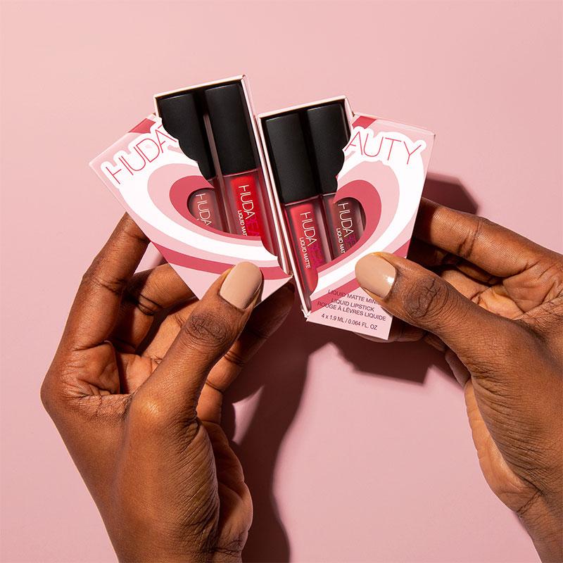 Huda Beauty Valentine Edition Day Liquid Matte Mini Quad – Bild 4
