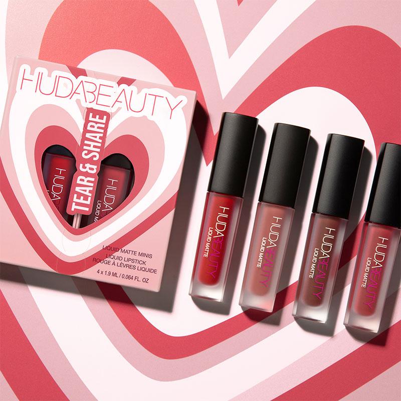 Huda Beauty Valentine Edition Day Liquid Matte Mini Quad – Bild 5