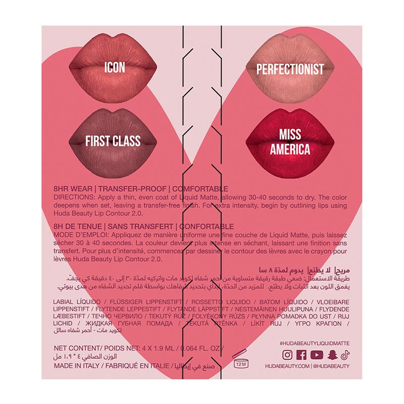 Huda Beauty Valentine Edition Day Liquid Matte Mini Quad – Bild 7