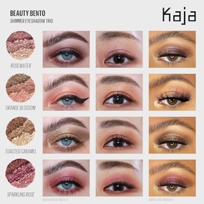 Kaja Beauty Eye Bento Bouncy Eyeshadow Trio - Rosewater – Bild 6