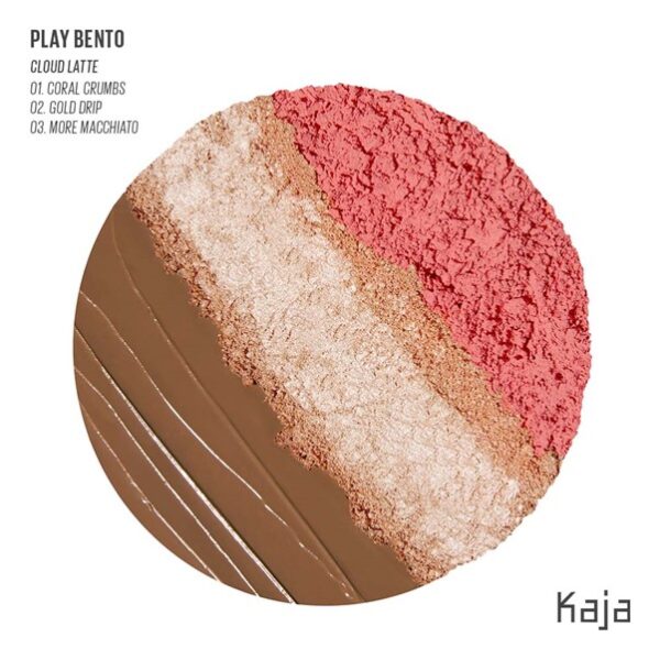 Kaja Beauty Play Bento 3 in 1 Blush, Highlighter, Bronzer - Cloud Latte – Bild 2