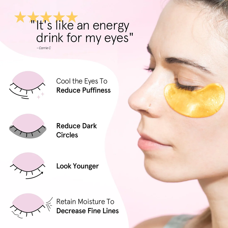 Grace & Stella Collagen Pink Eye Masks - 1 Pair – Bild 6