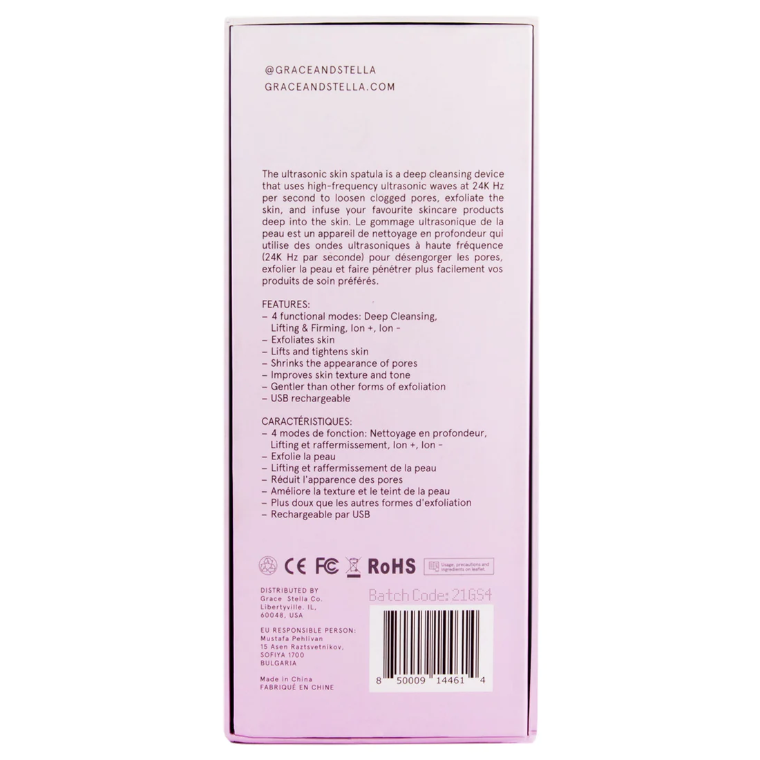 Grace & Stella Ultrasonic Skin Spatula Deep Cleansing Device – Bild 5