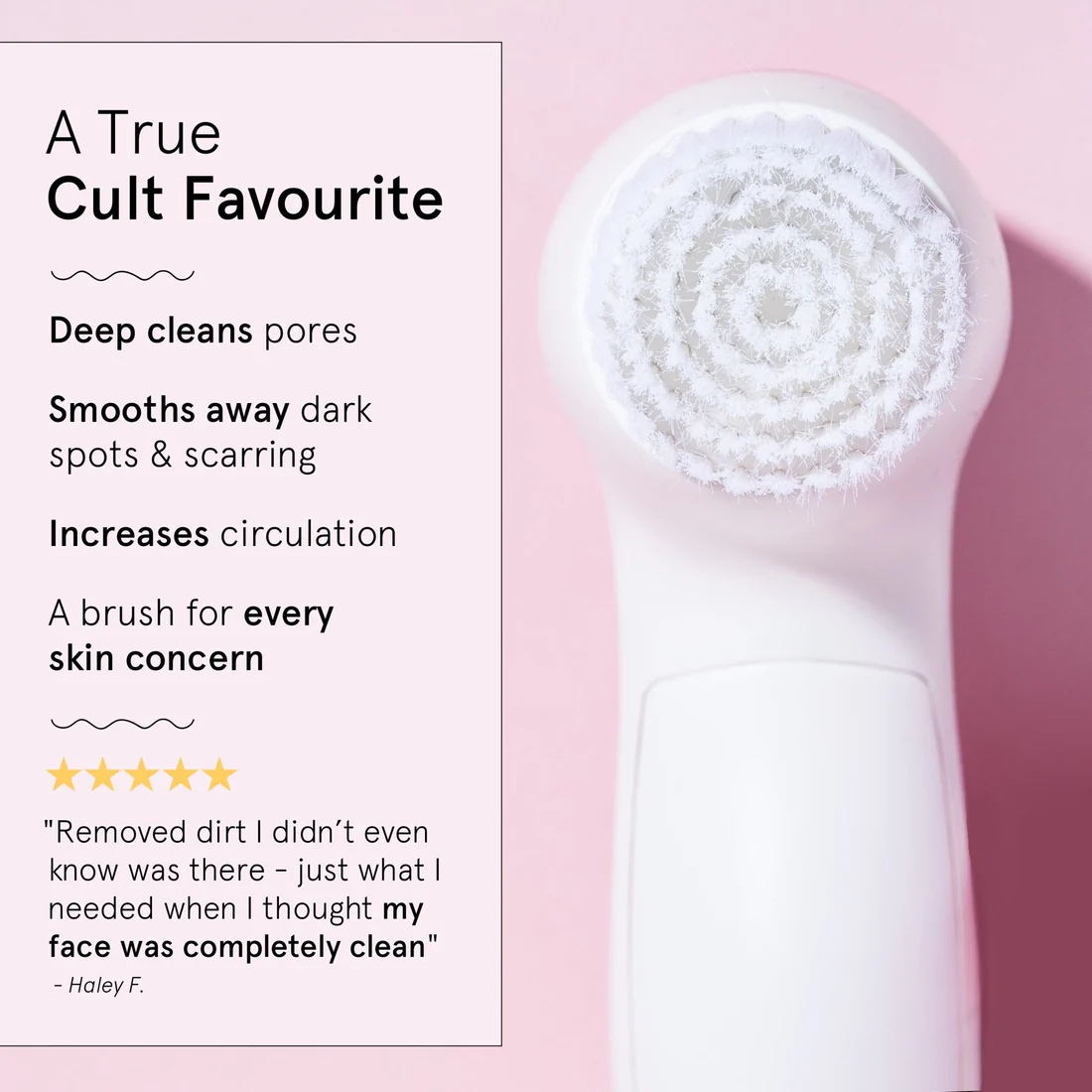 Grace & Stella 7-in-1 Spin Brush Facial Massager & Cleanser – Bild 6